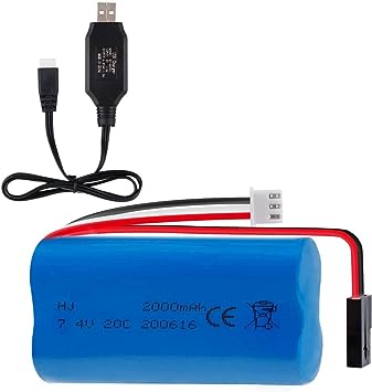 Batería Lipo 7.4V 2000mAh 20C Batería Lipo 7.4V 2000mAh 20C